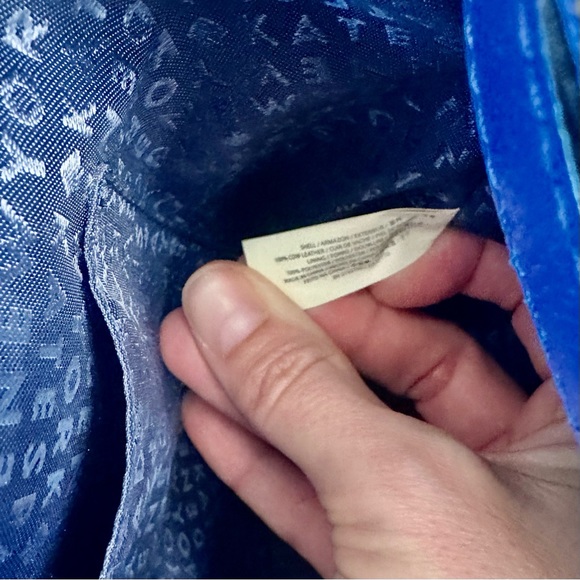 Kate Spade Royal Blue Wellesley Durham Leather Satchel Shoulder Bag - Picture 13 of 14